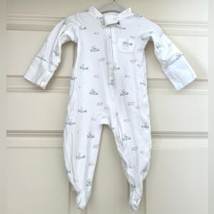 ❤️ BUNNY AIRPLANE ZIPPER FOOTIE